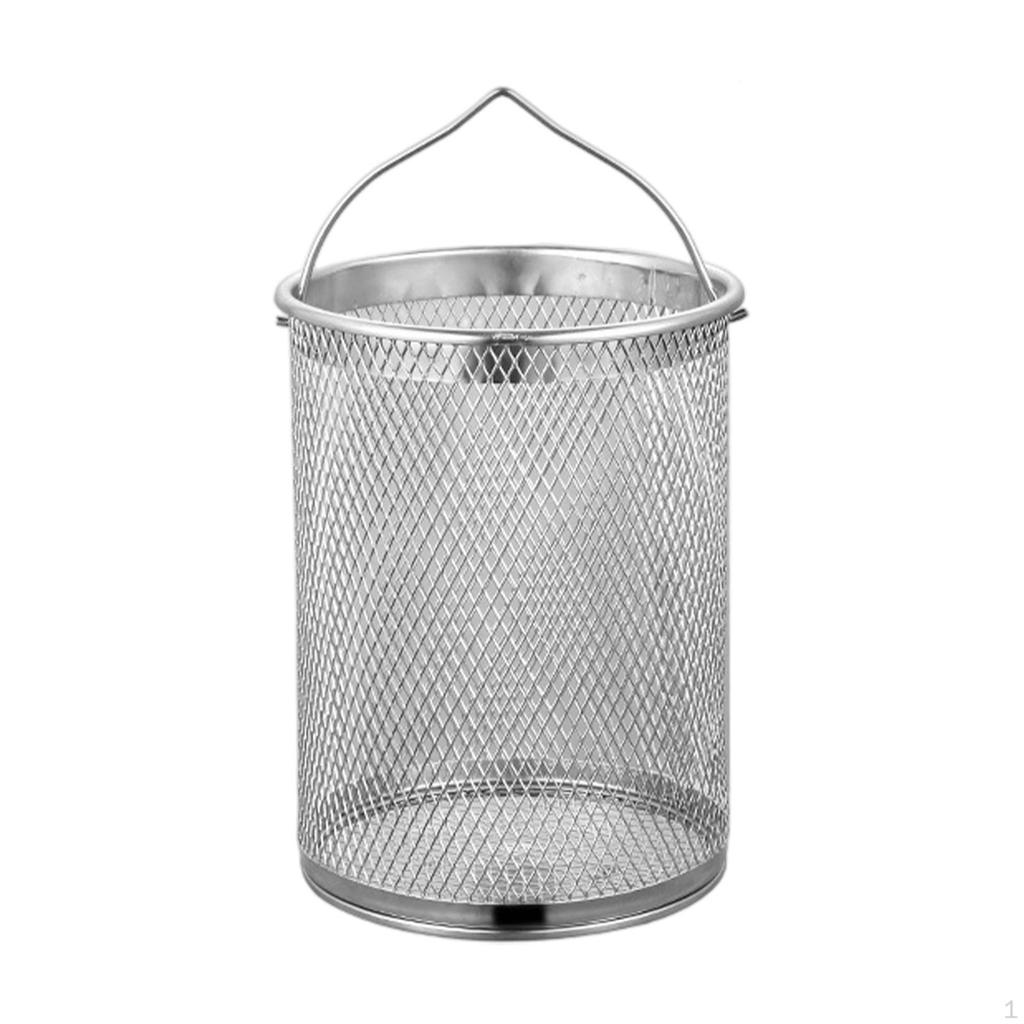 Deep Fry Basket Colander Easy to Clean Chicken Frying Oil Pot Baskets for Cooking Noodles