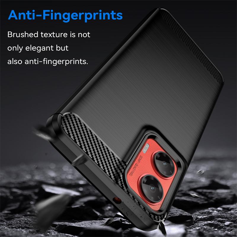 For Moto G35 Case Cover Motorola Moto G35 Capas New Carbon Fiber Phone Bumper Back Shockproof Soft TPU Case Moto G35 G 35 Fundas