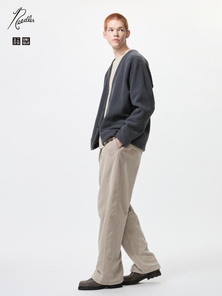Uniqlo Fleece Wide Pants Long Length