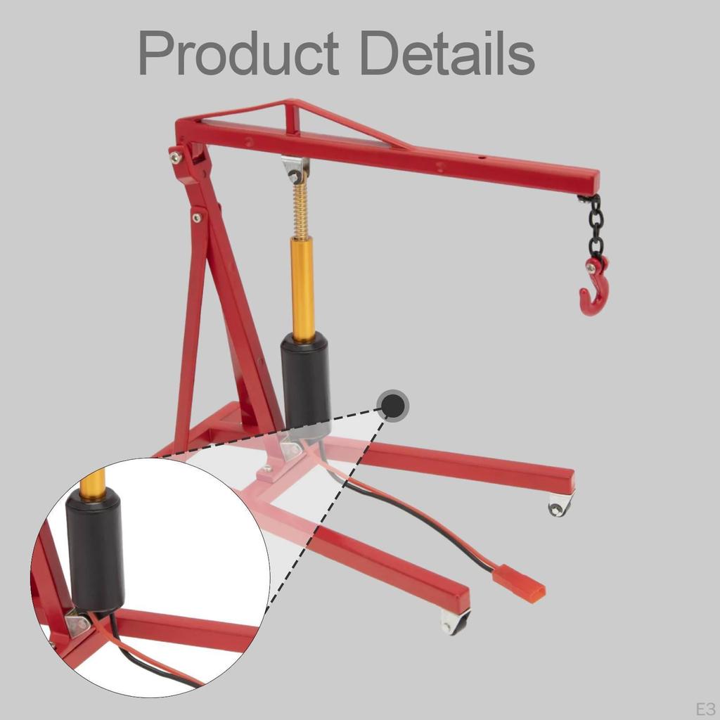 1:10 RC Car Engine Crane , Electric Model Mini Lift,