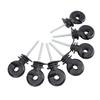 50 Pcs Electric Fence Insulator Screw In Fence Ring M5 Thread Wood Post Self Tapping Insulator for Animal Husbandry