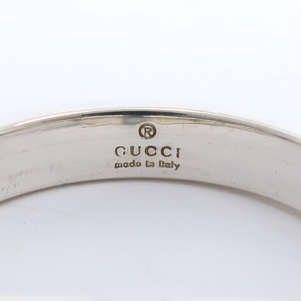 GUCCI Square G Ring Fork Ring vintage Silver925 #6.2(US Size) 6.5g Women Used