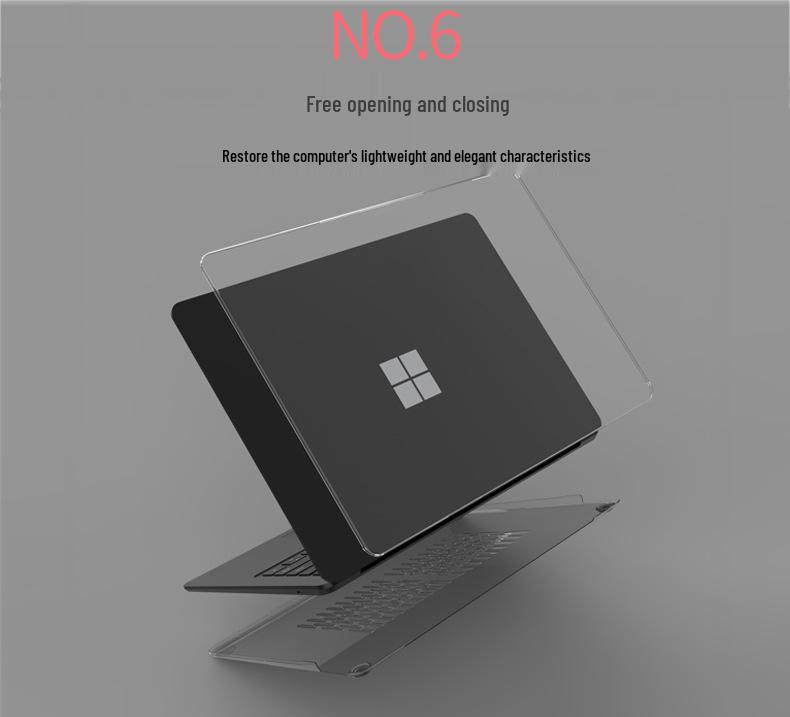 Transparent Protective Case for Microsoft Surface Laptop 3/4/5 - 13.5 Inch