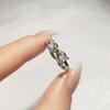 Double Diamond Heart Ring Women'S Double Heart Mobius Color Separation Number 8 Love Living Ring