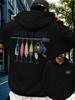 Women Sport Hip Hop Hoodie, "Catch Ya Later" Fishing Lure Graphic, Fleece Lined Sweatshirt for Urban Street Style and Cold Weather