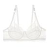 NEW Plus Size 36-44 Lace Bras Women Thin Lining Sponge-free Push Up Bra Summer Breathable Underwire Bow Comfortable Underwear