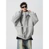 Men's Winter Heavyweight Fleece-Lined Deconstructed Patchwork Hoodie – Streetwear Trend