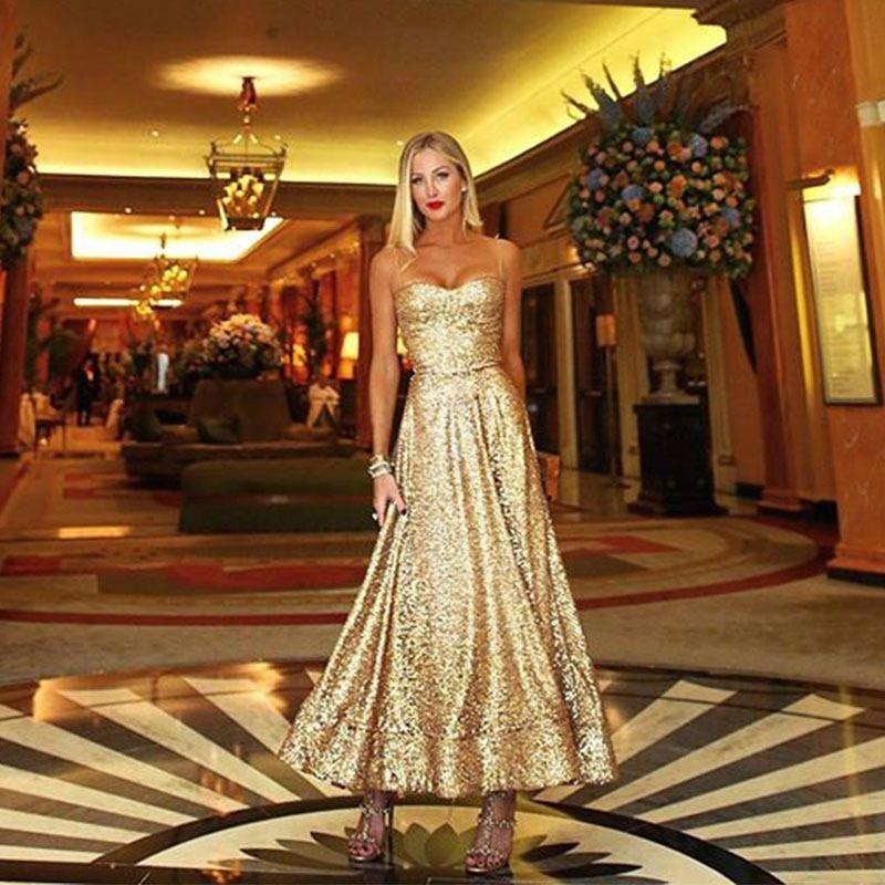 

Women s Wedding Dress European American Summer New Chest-Wrapped Sequin Formal Dress Large Swing Banquet Evening Dress Yellow XL