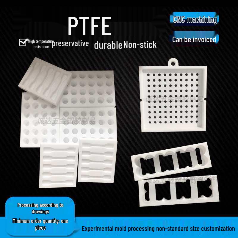 Polytetrafluoroethylene Teflon Testing Mold: Tensile, Impact, and Compression Dumbbell Groove.