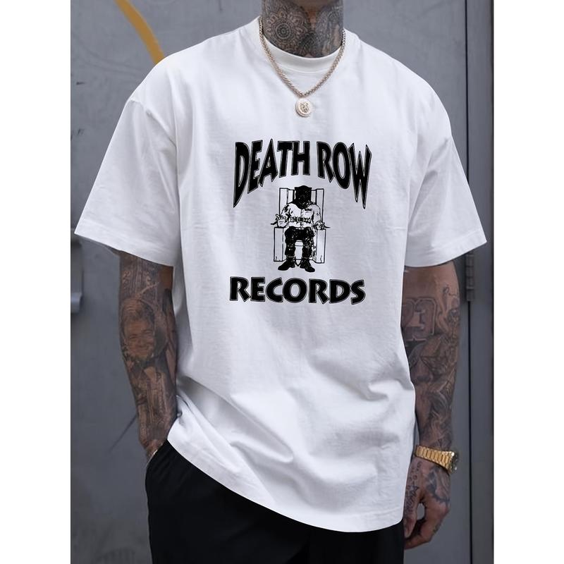 

Letter pattern crew neck Unisex T-shirt M