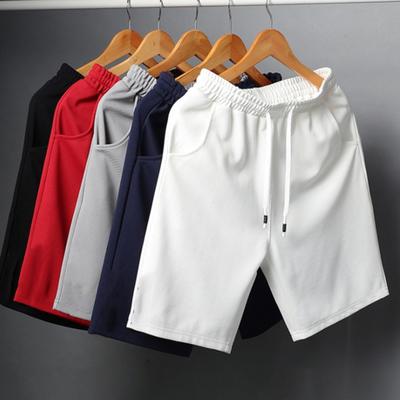 Herren Shorts Einfarbig Locker Elastischer Bund Farbecht Schüler Shorts für den täglichen Gebrauch