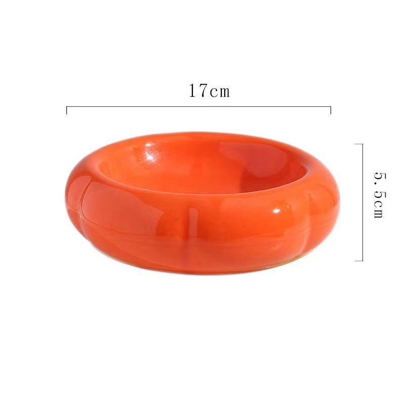 Cat Bowl Cute Ceramic Dual Purpose Grain Drinking Bowl Anti Overturning Can Head Plate Pet Double Layer Food Bowl Drinking Bowl