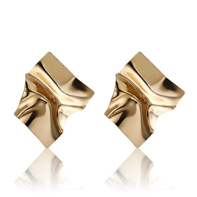Statement Earrings For Women Geometric Metal Female Dangle Earrings Trendy Jewelry Accessories