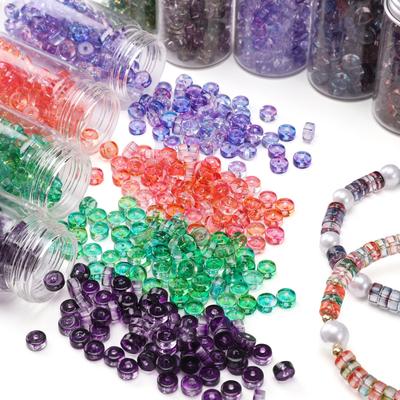 40Pcs Glass Seed Beads Wheel Loose Beads Spacer For Jewelry Handmade DIY Accessories