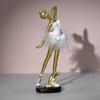 Beautiful Resins Ballerinas Statue Ballet Dancer Figurine Dancing Girl Sculpture for Artistics Home and Office Decors