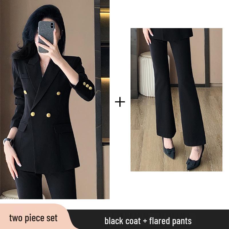 2024 Women's Professional Autumn Suit Set: Formal Blazer and Trousers