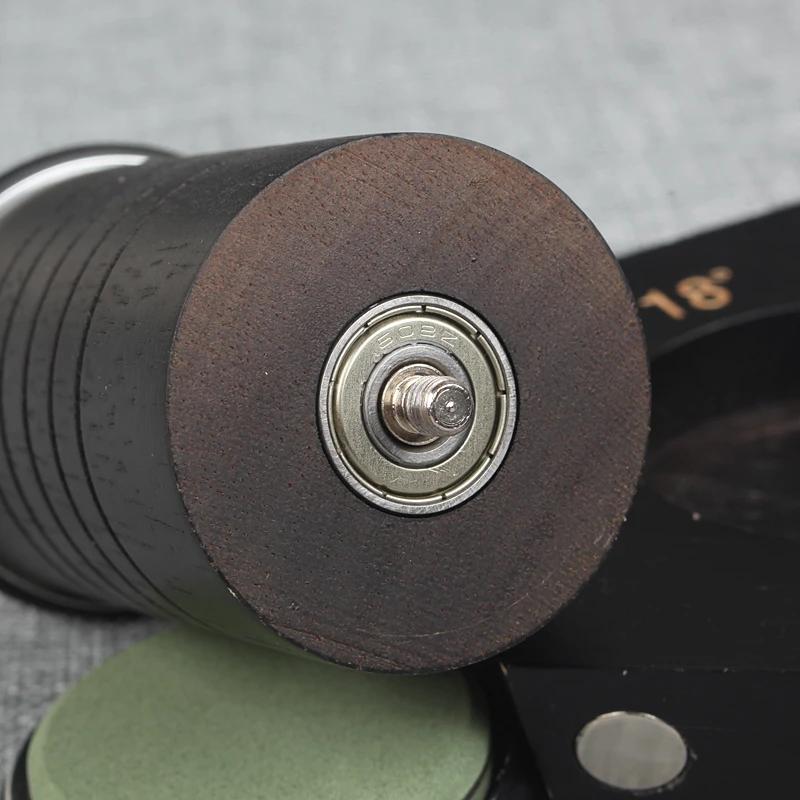 Rollers Sharpening Stone DIY Knife Sharpener Solid WoodKnives Grinding System 12/15/18/20/22° Bear Metals Diamond Whetstone Tool