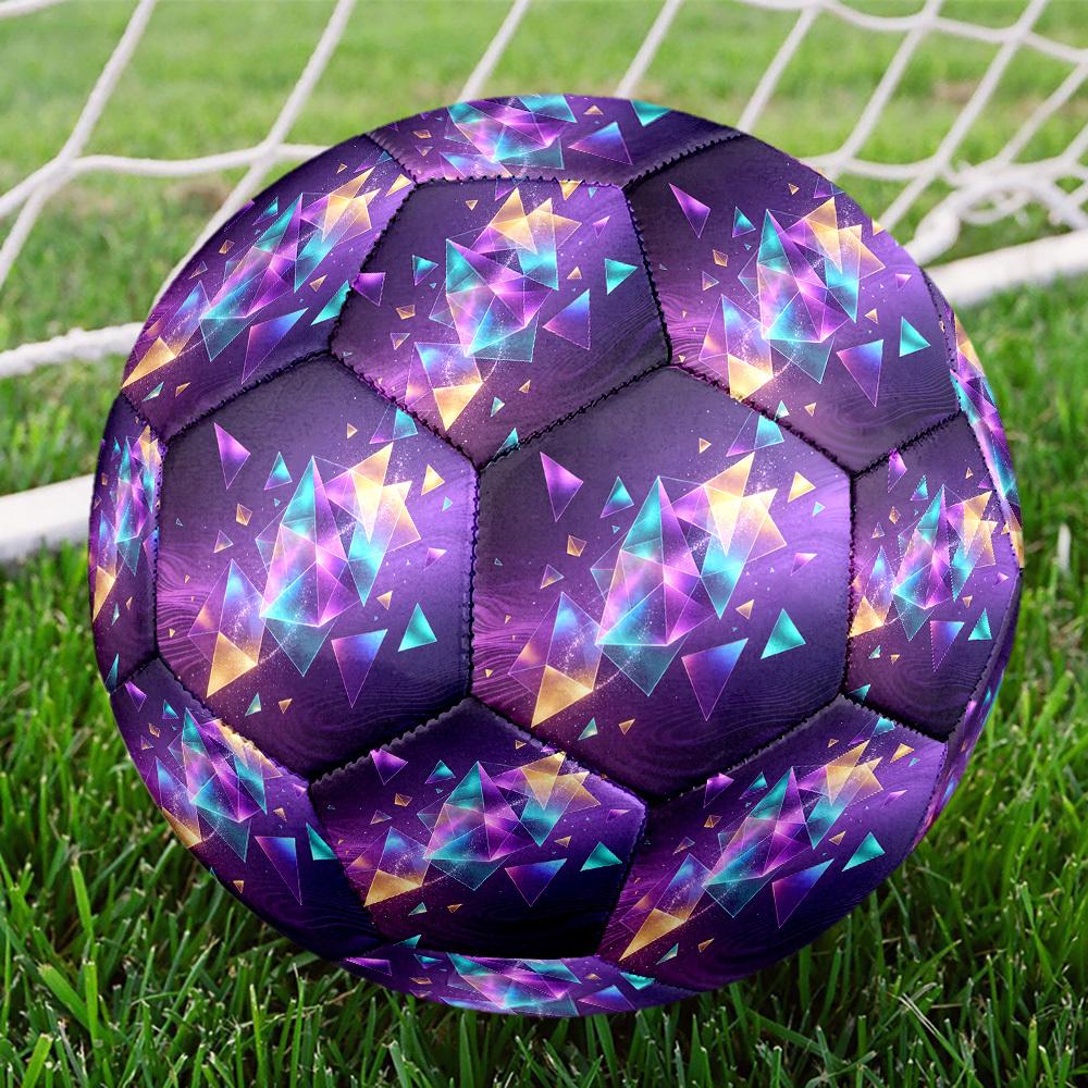 1pc Geometric Dreamscape Size 5 Soccer Ball Professional Match Training Football Indoor &Outdoor Sports Ball Lightweight Durable C6523