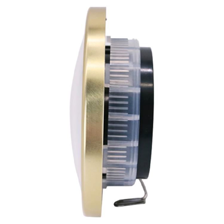 Gold Frame Gold Literal Diameter 90mm Thermometer for Home Office Decorations