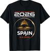 Spain Sea Cruise Ship Family Match Total Solar Eclipse 2026 T-Shirt