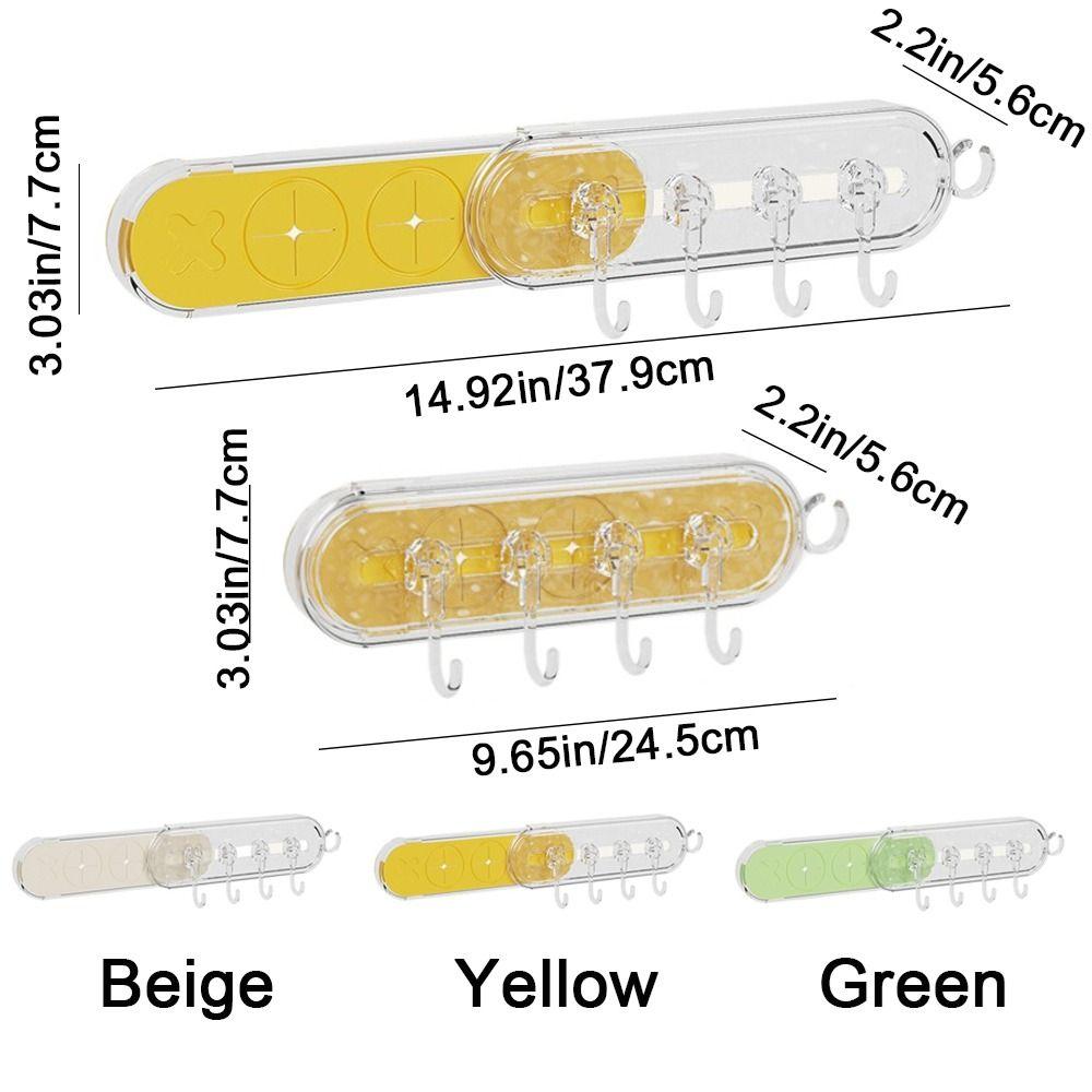 2Pcs Space Saving Suction Cup Hooks Punch Free Door Back Gap Rack Practical Towel Key Hook  for Home