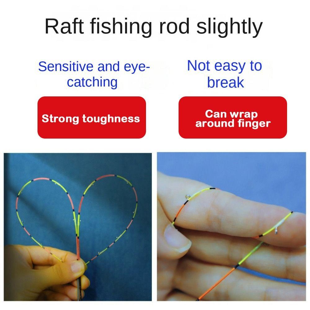 Fiberglass/Carbon Half-titanium Fishing Rod Tip Retractable Half/All Titanium Alloy Carbon Fiber Spinning Portable