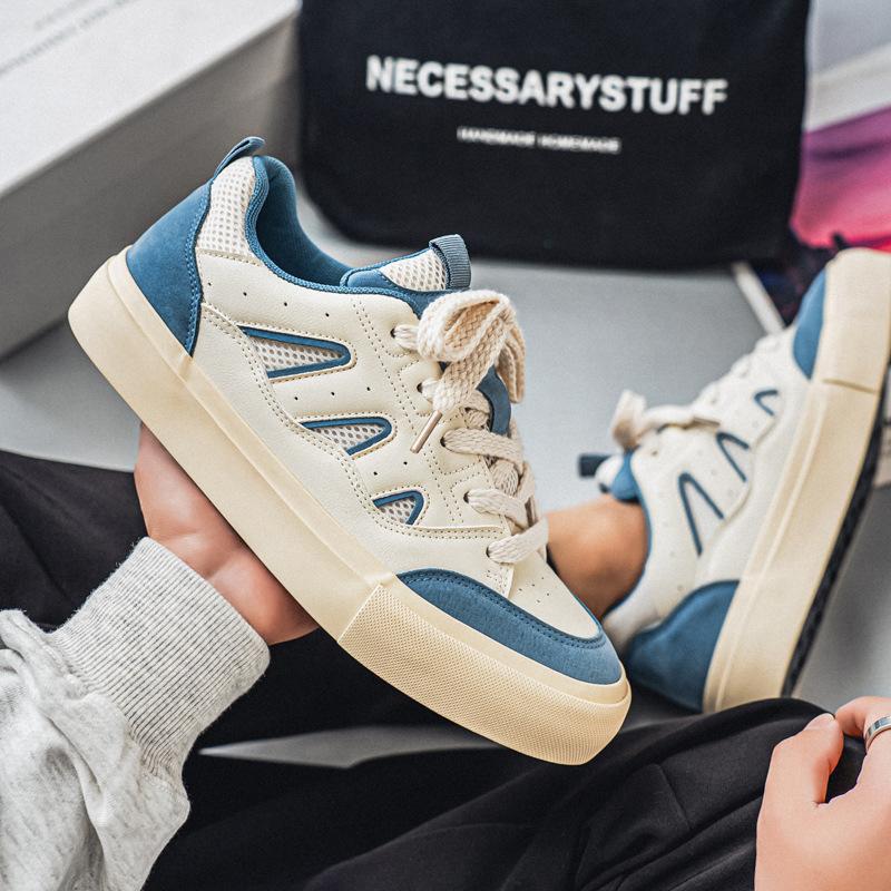 New low-top niche mesh breathable men's shoes student trend sports and leisure board shoes 8105