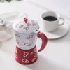 Household Heart Pattern Aluminum Mocha Pot Octagonal Classic Espresso Coffee Kettle 150/300ml Coffee Maker Pot Stovetop