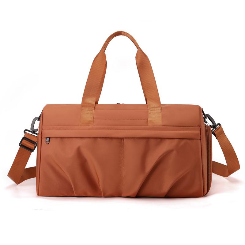 

Fashion Sports Training Bag Dry and Wet Separation Fitness Bag Outdoor Play Large Capacity Portable Belt Shoe Compartment Travel Bag оранжевый