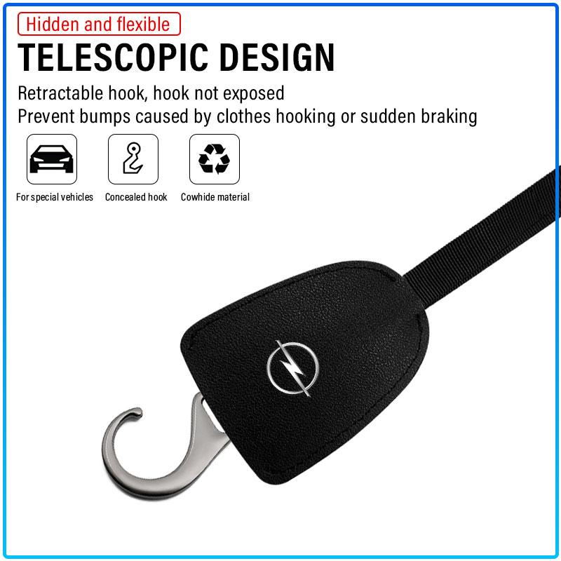 Leather Car Seat Back Hooks Portable Hanging Bag Rack Car Accessories For Opel Astra C G H Insignia J K Zafira B Corsa Vectra C Corsa C