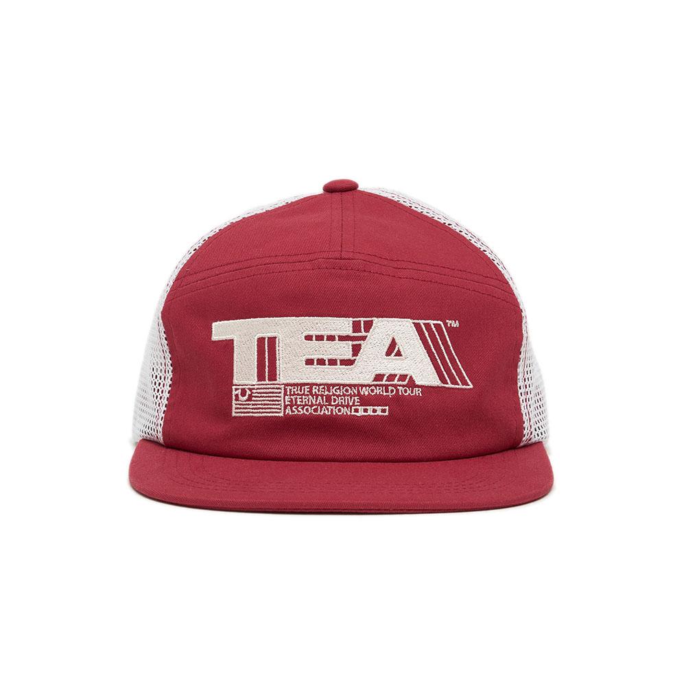 TRUERELIGION T.E.A Cap White Red