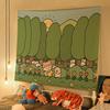 VIKAMA Cartoon Tapestry Childrens Room Ins Scandinavian Style Painting Good Night Story Baking Scene Wall Decoration