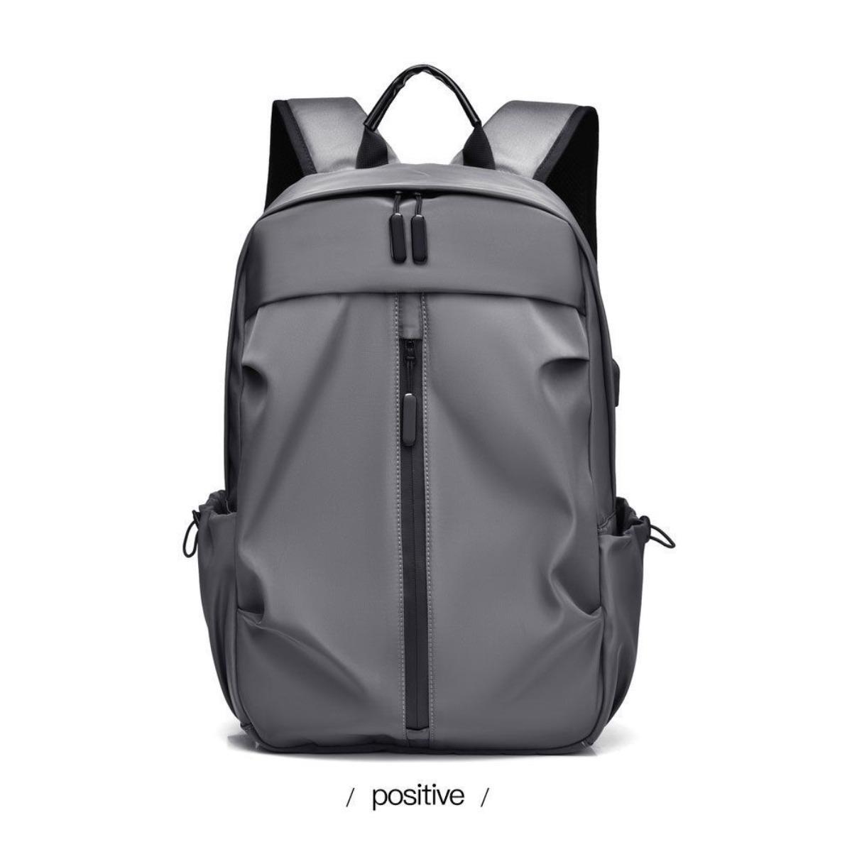 

Men s Fashionable Solid Color Backpack - Lightweight and Durable, Suitable for Sports, Travel, and Commuting, with A Laptop Compartment