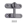 90/180 Degree Barn Door Lock Zinc Alloy Flip Safety Door Lock Antitheft Buckle Door Bolt Safety Sliding Barn Door Lock