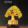 Citrine Money Tree Wine Cabinet Decor: Feng Shui Wealth Attraction Ornament for Home & Living Room, Perfect Creative Opening Gift