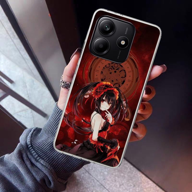 Date A Live Tokisaki Kurumi Phone Case For Xiaomi Redmi Note 10 11 12 13 14 15 Pro Plus 11S 12S 14S 11T 11E 10S Soft TPU Back Co