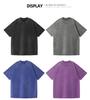 T-shirt Pesante in Cotone Lavato Vintage da 230g per Uomo e Donna - Taglia Europea, Versatile e Vestibilità Ampia