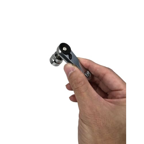 SIGNET Ultra Short Square Mini Ratchet Set, 1/4" Drive, 59.5mm Overall Length, Red, 22095