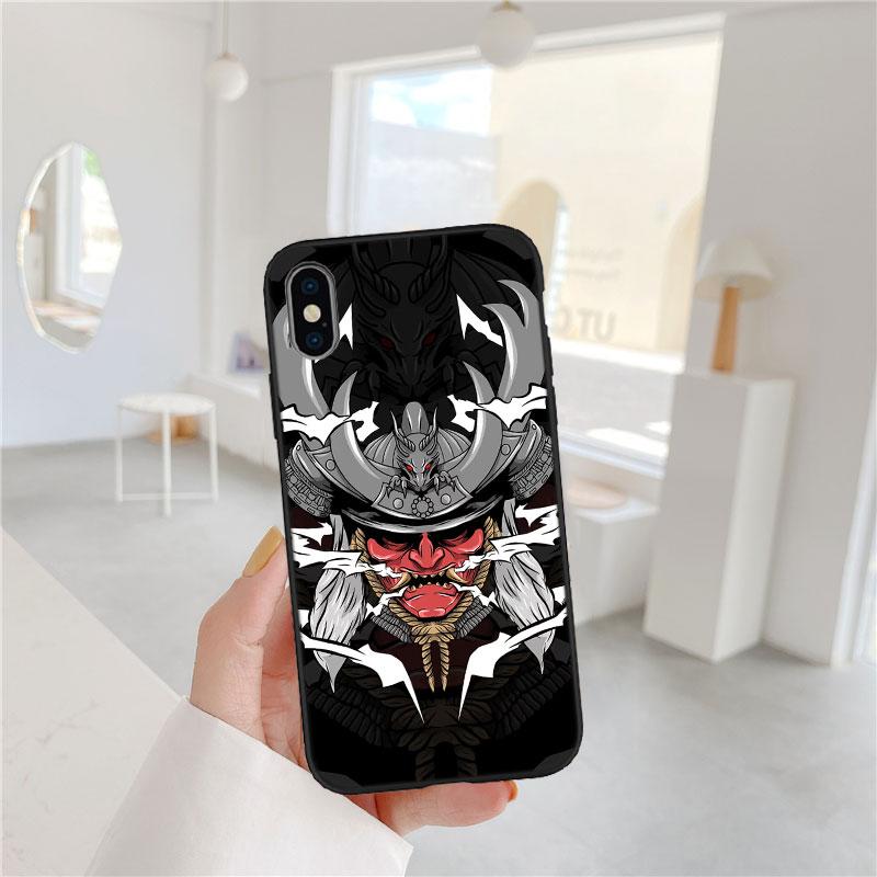 MY17 Japan Samurai Mask Phone Case for Samsung Galaxy A11 A12 A13 A15 A52S A53 A55 A56 A70 A71 A72 A73 F06 F16 F56 S10 Plus S10e