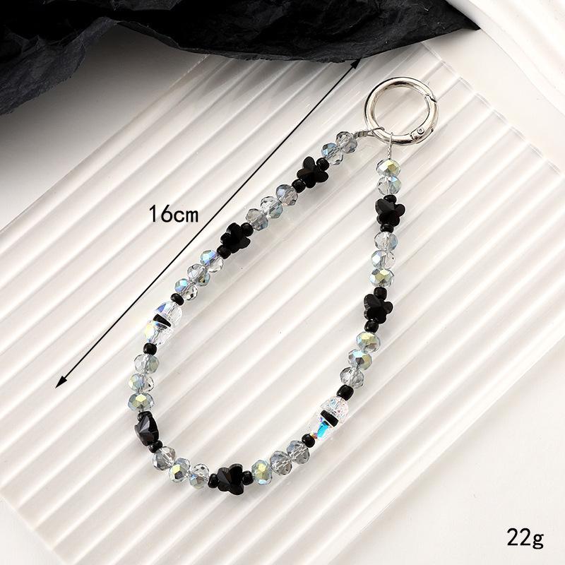 Κρεμαστό Κινητού με Κρύσταλλα και Χάντρες: Κορδόνι για Τσάντα Πολυτελείας & Μπρελόκ Αντι-Πτώσης.