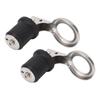 2PCS Boat Plug Snap Handle Stainless Steel Boat Drain   Plug Marine Rubber Plug Accessories for Ships Yachts