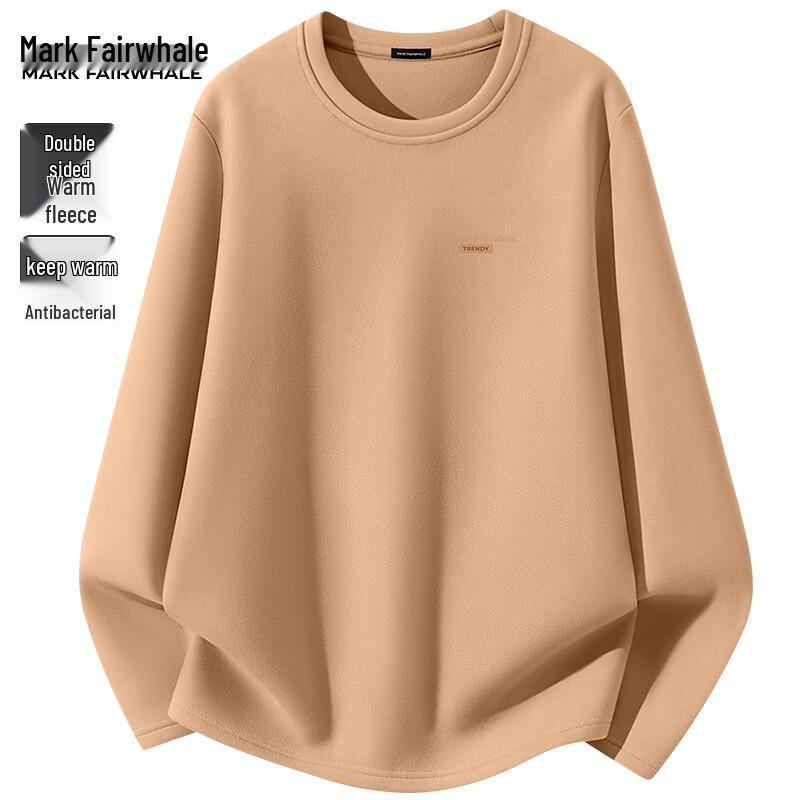 Mark Fairwhale Men's Double-Sided Brushed Fleece-Lined Thermal Long-Sleeve Base Layer T-Shirt