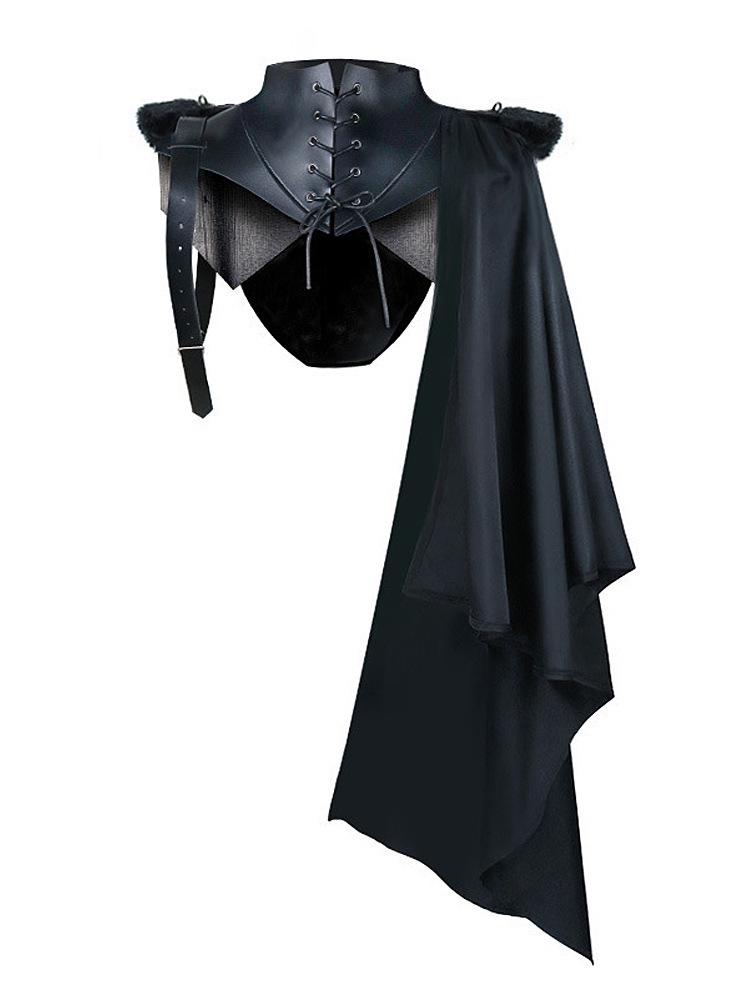 2025 Medieval Hooded Wizard Cloak Costume for Cosplay & Parties