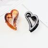 Plastic  Hair Claw Clip for Girls and Women Heart Shape Medium Size Hair Crabs Hair Accessories