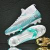 Foreign trade football shoes men's high-top youth student competition training shoes large size outdoor spike training shoes men