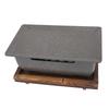 BBQ Cooking Stove Heat Resistant Wooden Insulation Support Hollow Air Intake Table Top Barbecue