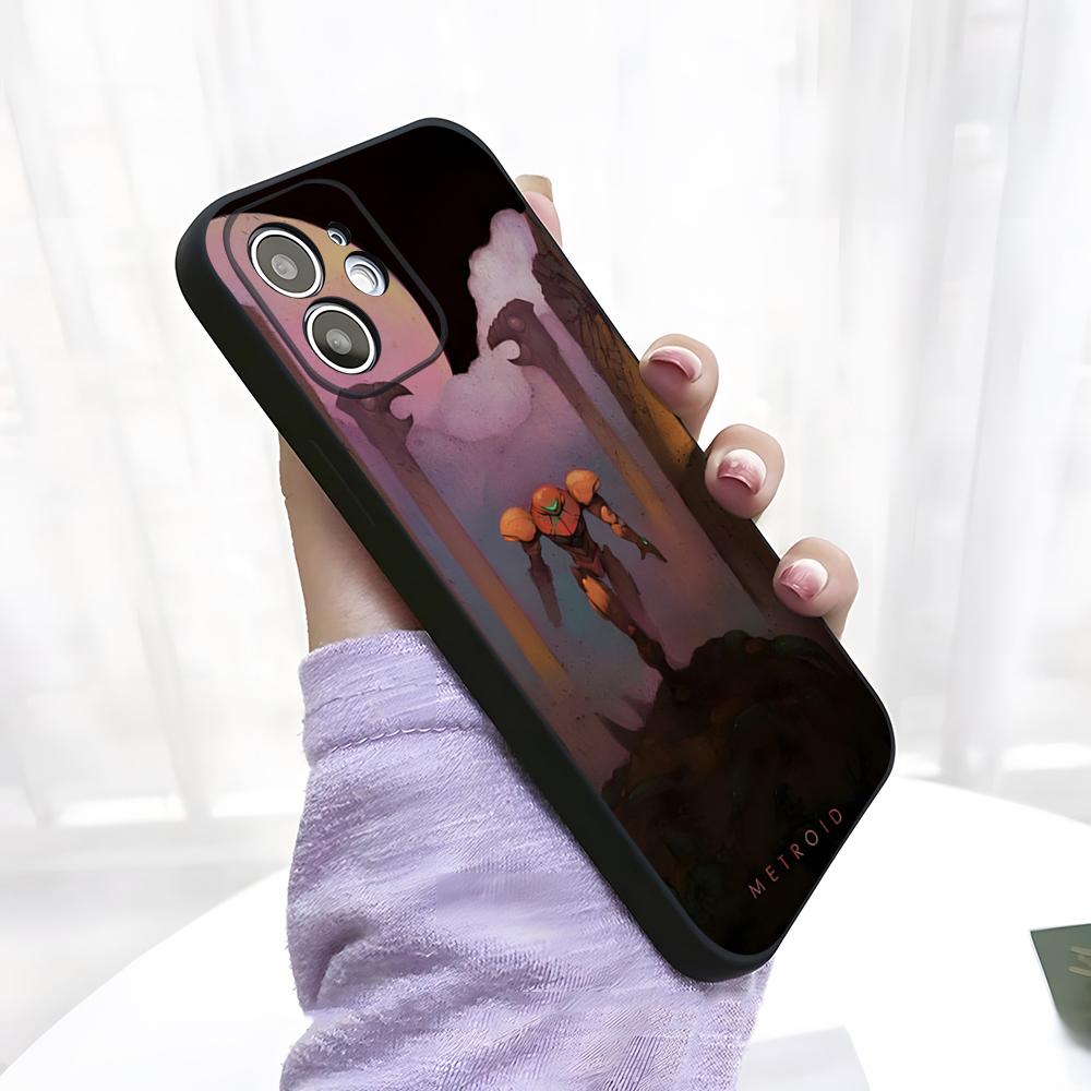 

Game Metroid Phone Case For IPhone 17 Pro Max 15 Pro 16 14 Plus 12 13 Mini 11 Pro Shockproof Soft Cover iPhone16Plus