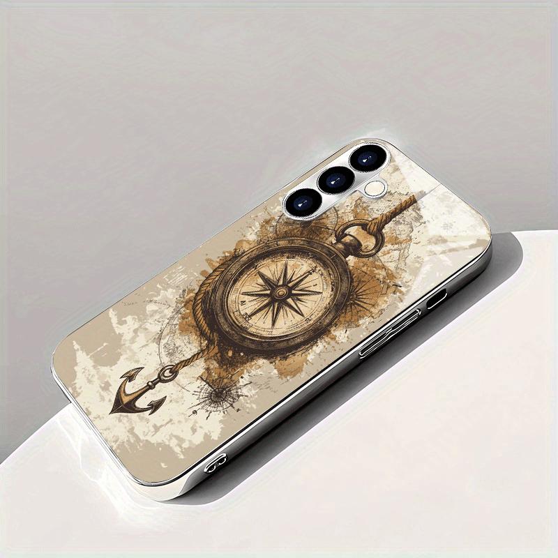 Electroplated Gold New Phone Case for Samsung Galaxy S26 Ultra S25 Plus S24 S23 S22 Fe Tempered Glass Artistic Texture Patterns