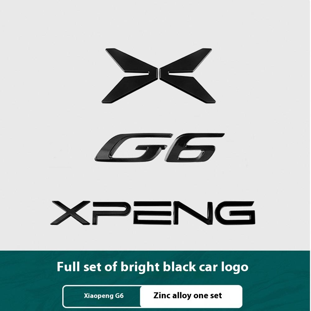 Vhodné pro Xpeng G6 Xiaopeng G6 2023 2024 2025 Zčernalé logo Zadní logo Přední a zadní logo Modifikované příslušenství