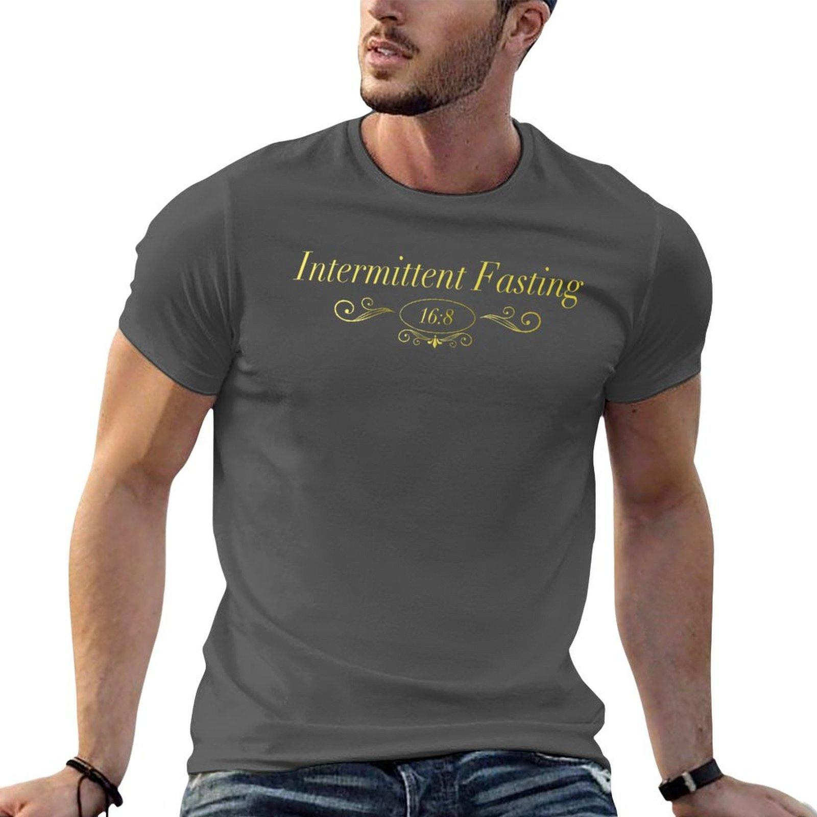 

Intermittent Fasting Classic Elegant TShirt man t shirt designer t shirts for man slim fit TShirt 4XL